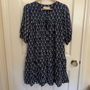 Emerson Fry India Collection Block Print Dress XS/S New!